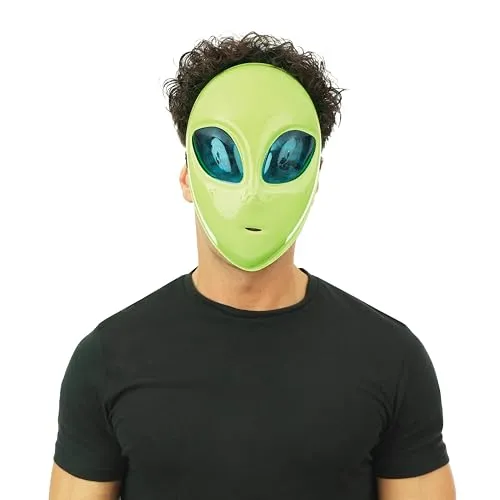 P'tit Clown 23854 maschera aliena verde adulto