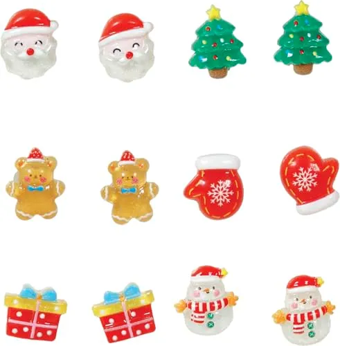 Fiestas Guirca orecchino albero Natale donna verde giallo