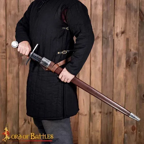 La Bottega di Merlino Spada medievale pomolo rotondo 102 cm