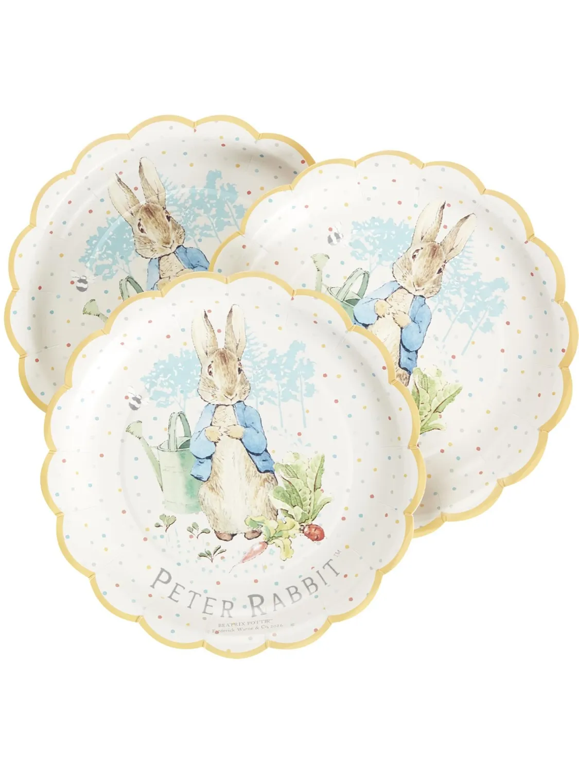 Smiffys Peter Rabbit Classic piatti festa 8 pz 23 cm