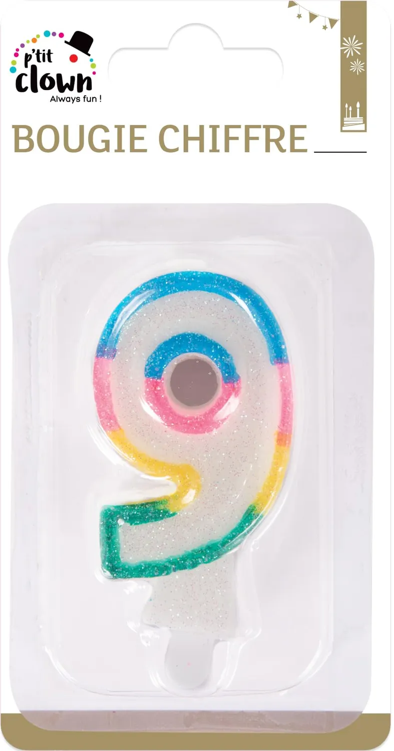 P'tit Clown Fantasia Numero 9 Candelina Compleanno