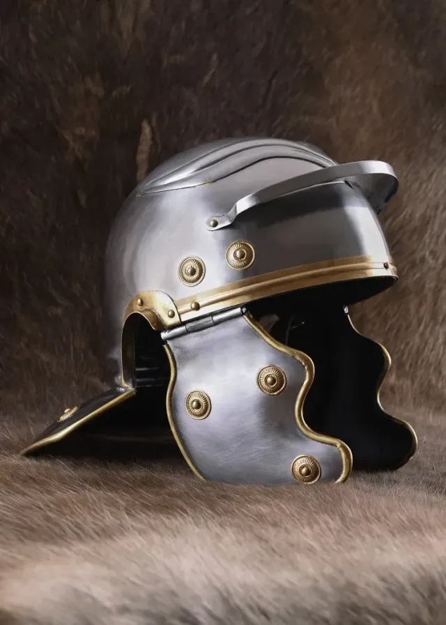 La Bottega di Merlino Elmo Romano Bambini acciaio 57 cm