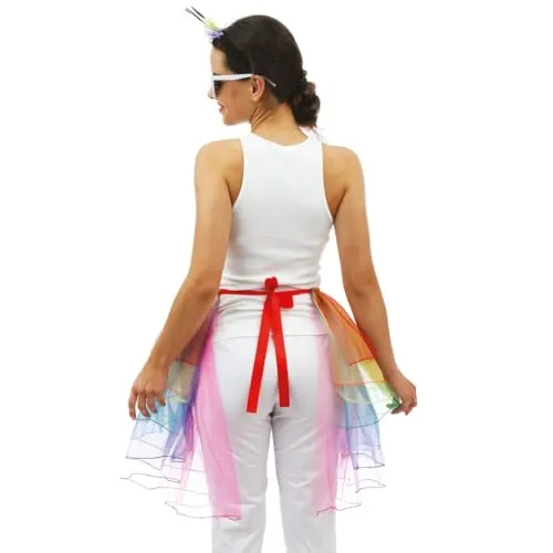 P'tit Clown 23262 mezza tutù arcobaleno taglia unica