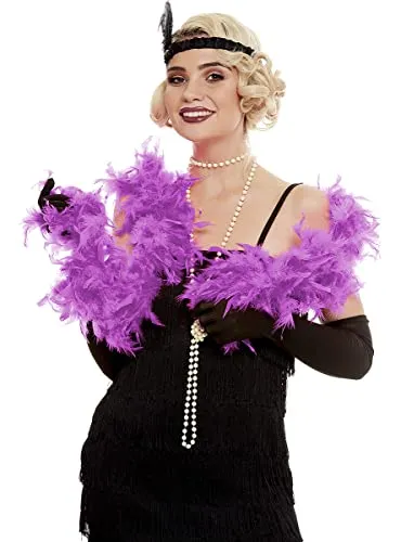 Funidelia Boa lilla viola donna anni 20 Charleston