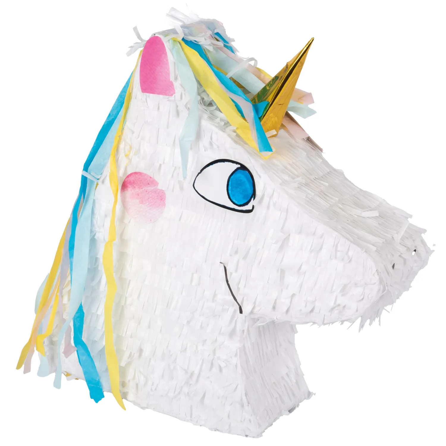 P'tit Clown 22913 piñata testa unicorno 38,7x43,3 cm da riempire