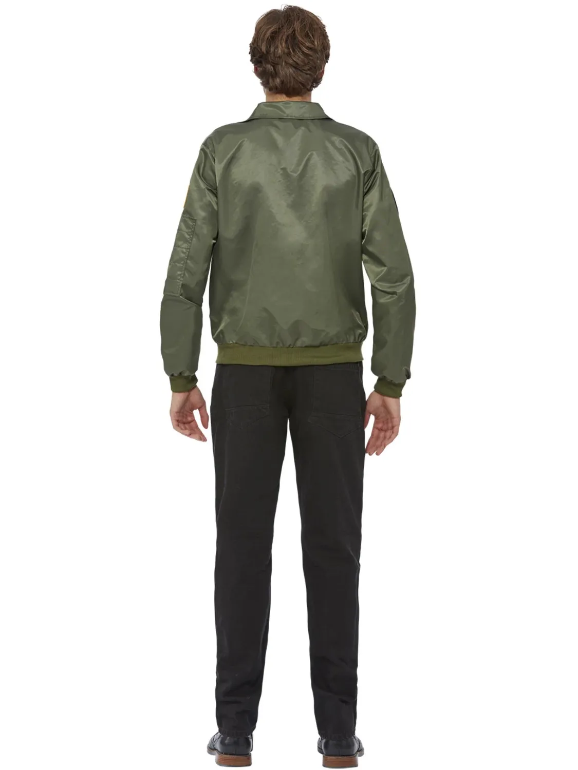 Smiffys Top Gun Maverick Bomber Jacket giacca verde L