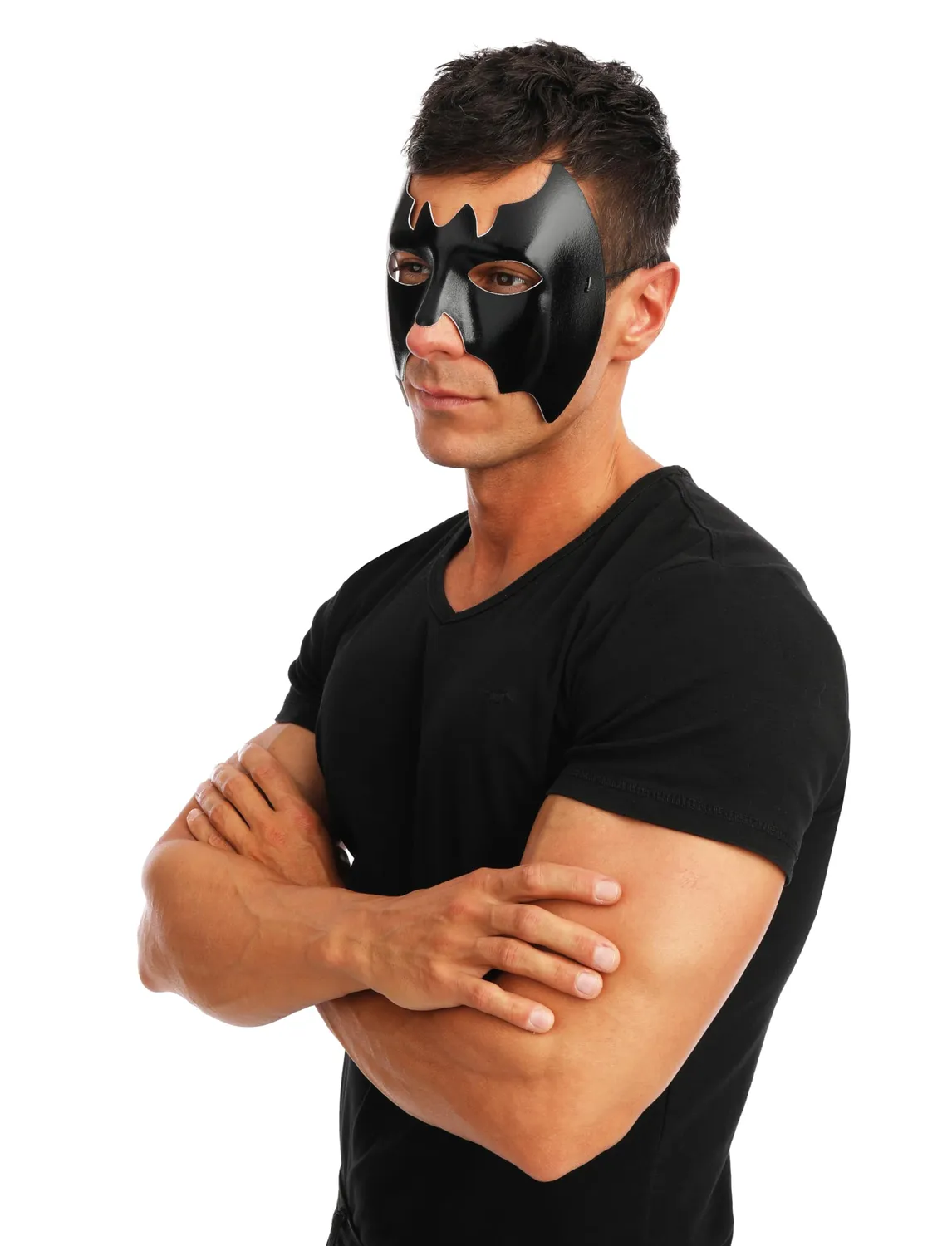 P'tit Clown 12001 maschera lupo pipistrello nera