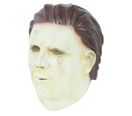 Guirca Maschera Pagliaccio con Cappuccio Nero in Vinile