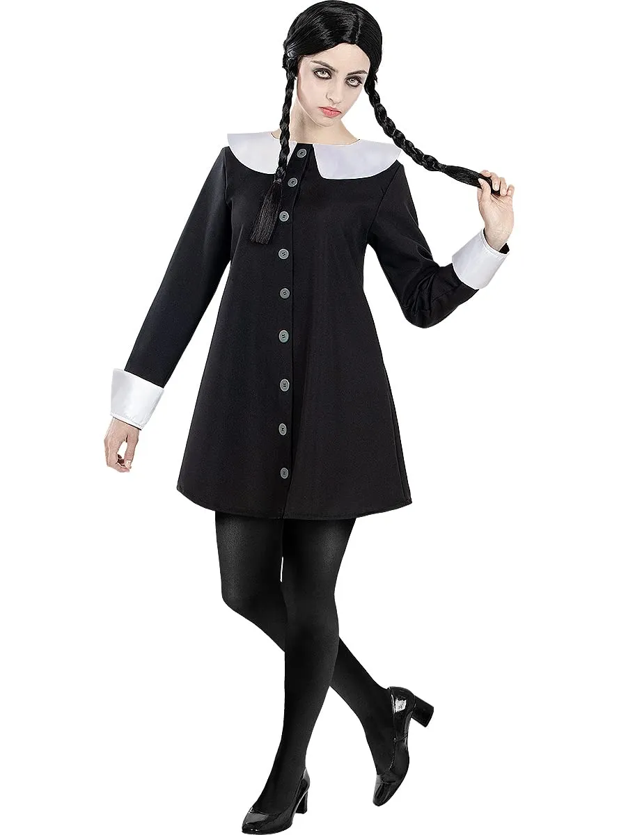 Funidelia Mercoledì Addams parrucca donna nera