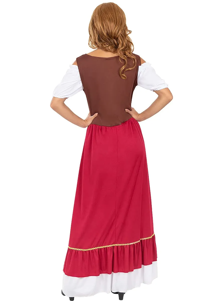 Funidelia Locandiera Medievale Classico costume donna marrone
