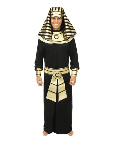 P'tit Clown Tutankhamon Costume Faraone Uomo Nero