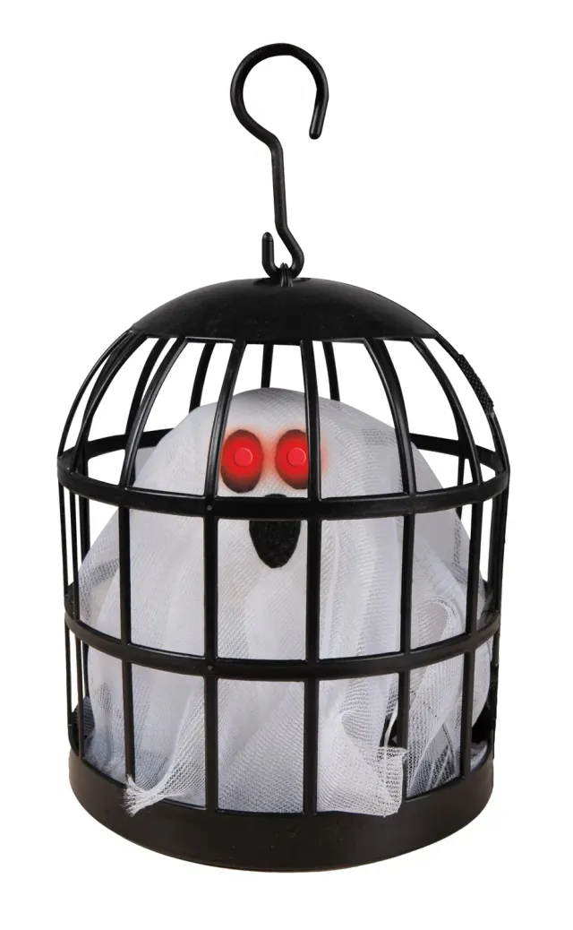 P'tit Clown 23536 fantasma in gabbia animato sonoro 25 cm