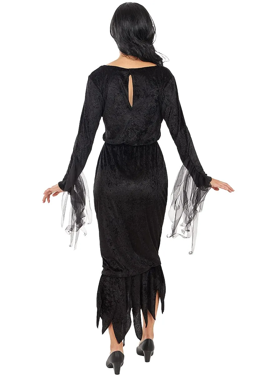 Funidelia Morticia Addams costume donna nero gotico