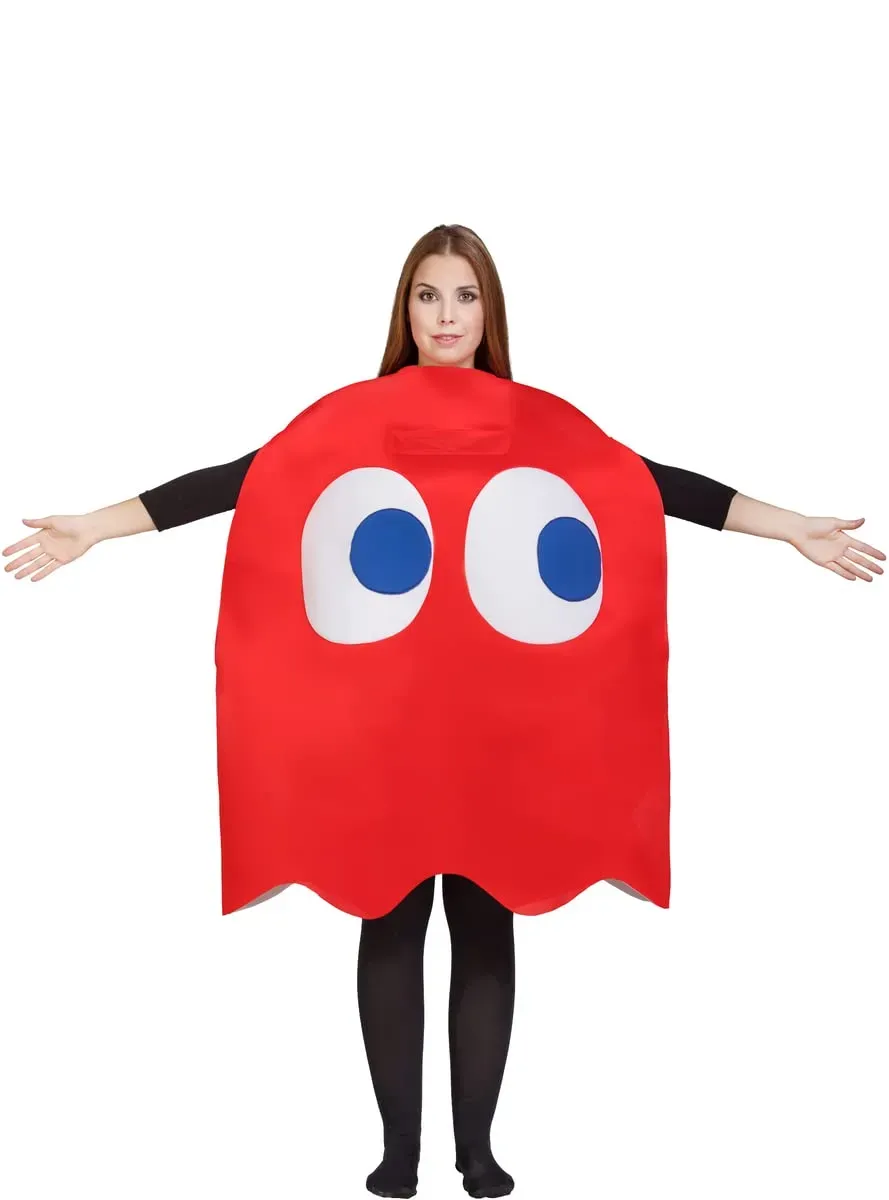 Funidelia Pac-Man Costume Fantasma Blinky rosso taglia unica