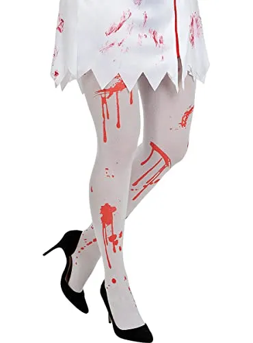 Funidelia Zombie collant donna bianco insanguinato