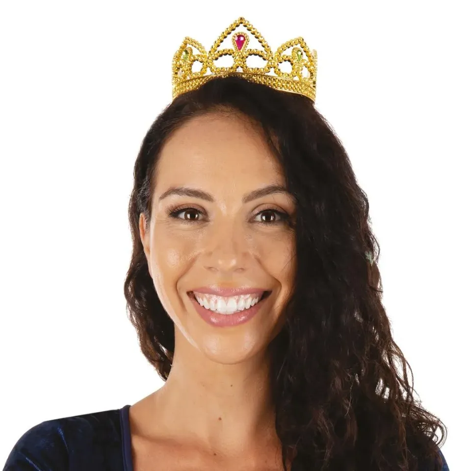 P'tit Clown 17629 corona diadema oro rigida adulto