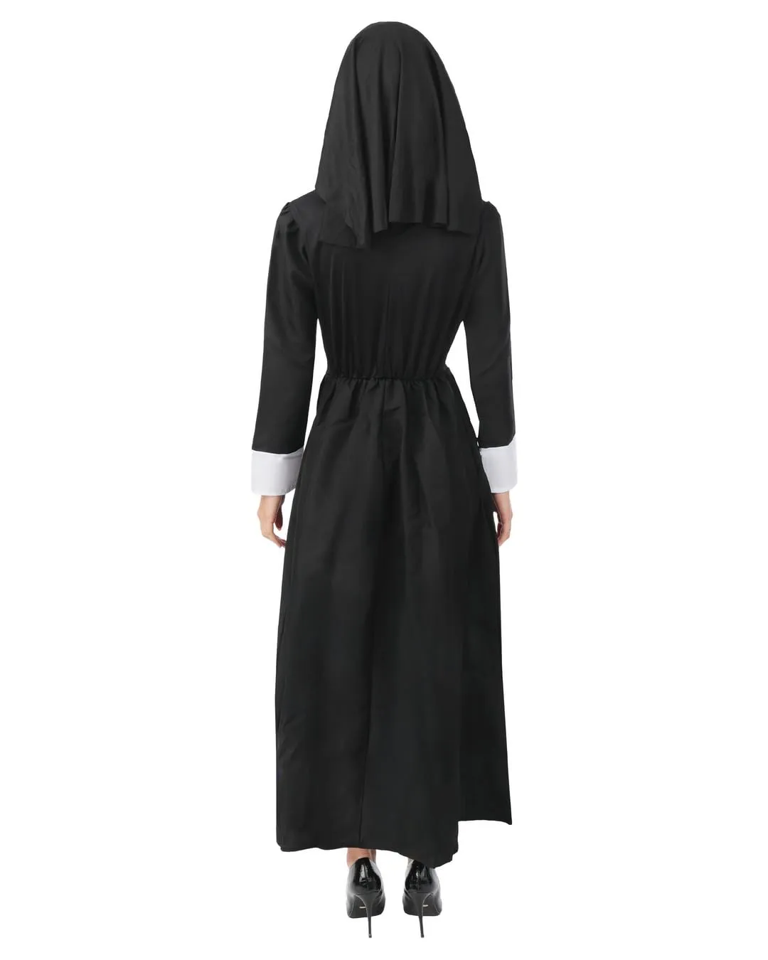 P'tit Clown Suora Luxe costume adulto L-XL nero poliestere