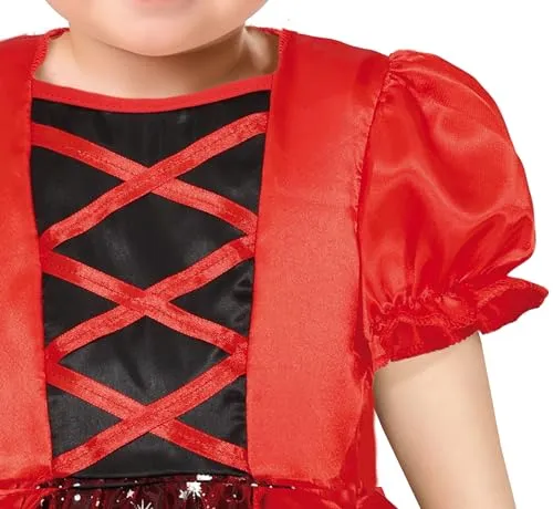 Guirca Diavolo costume neonato 12-18 mesi con ali e corna