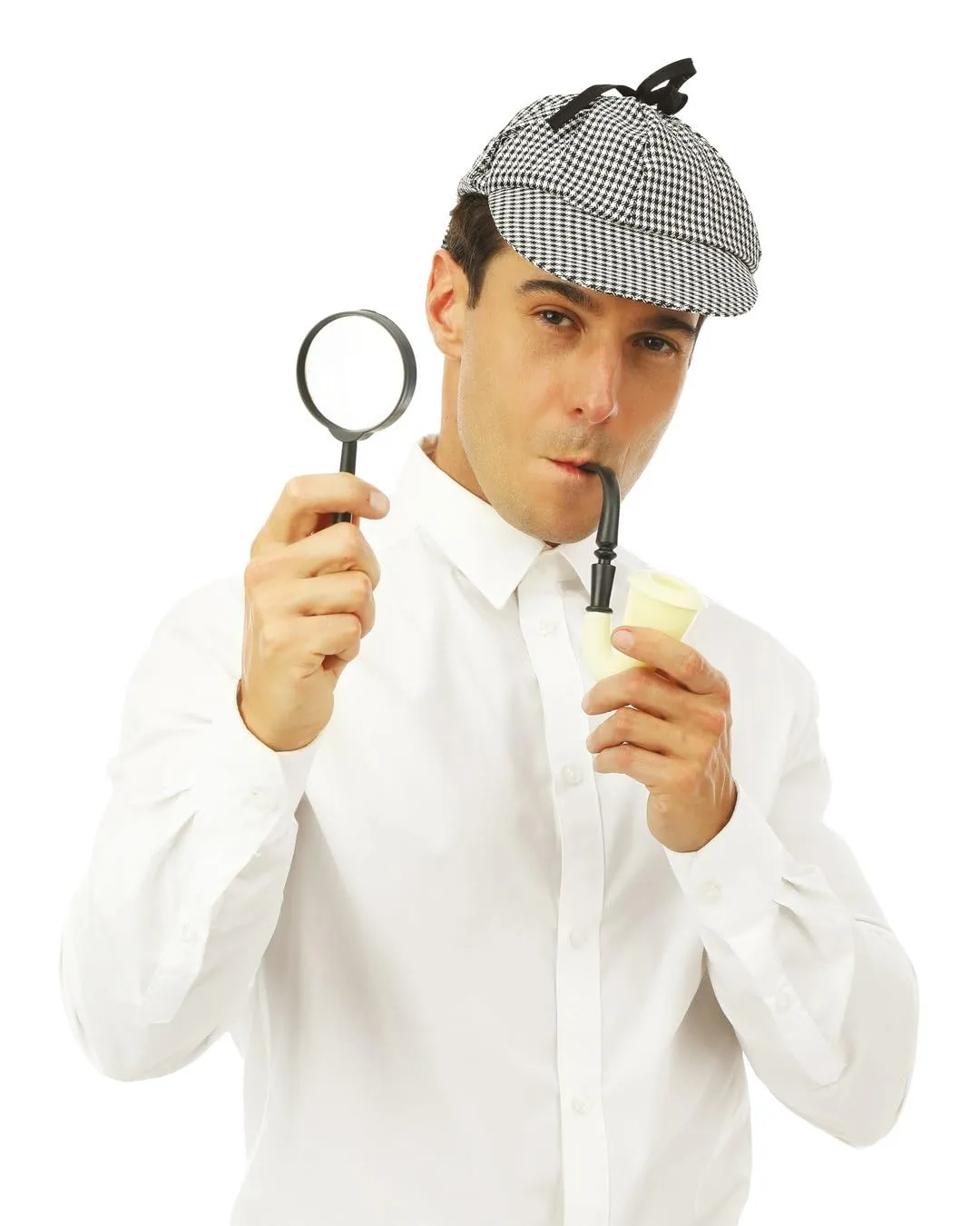 P'tit Clown Set Detective kit travestimento grigio taglia unica
