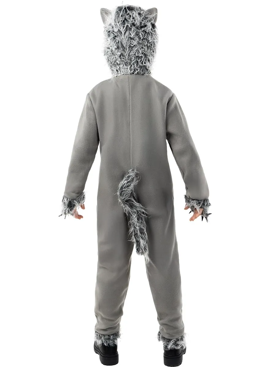 Funidelia Lupo Grigio Costume Bambino 3-4 Anni pelo