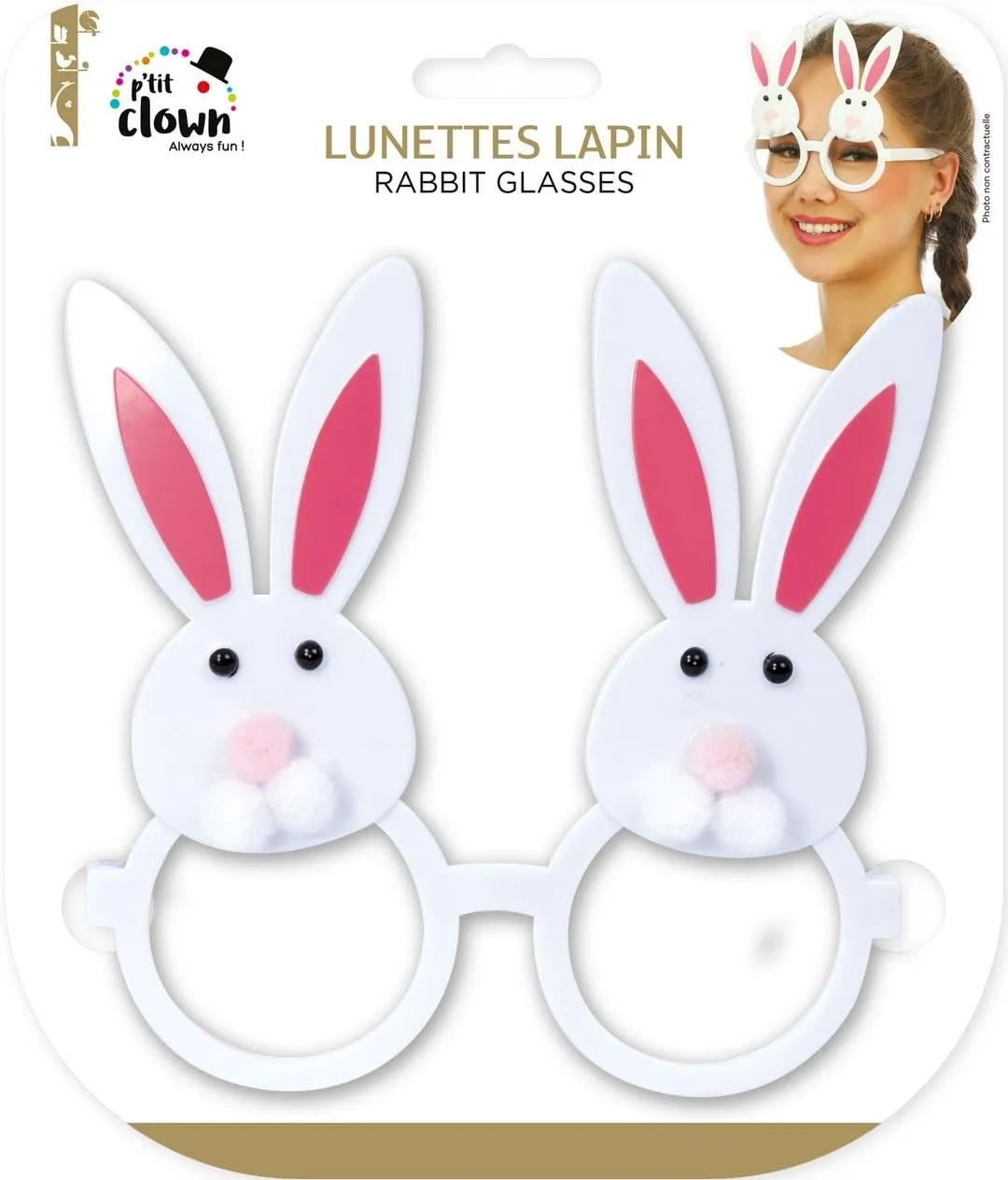 P'tit Clown 23835 occhiali coniglio Pasqua