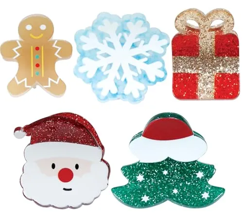 Fiestas Guirca Fermagli Capelli Pacco Regalo Natale 5 Pezzi