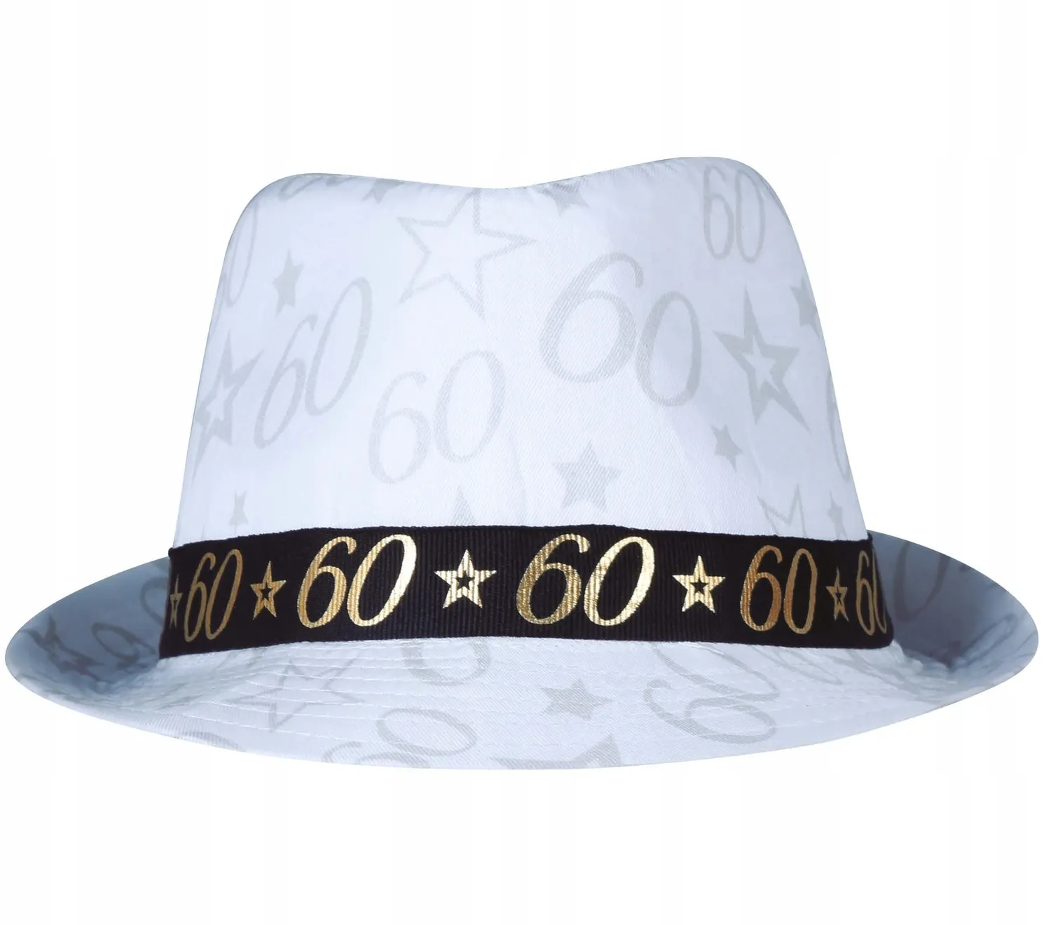 Guirca Cappello Gangster 60 Anni Nero con Stelle