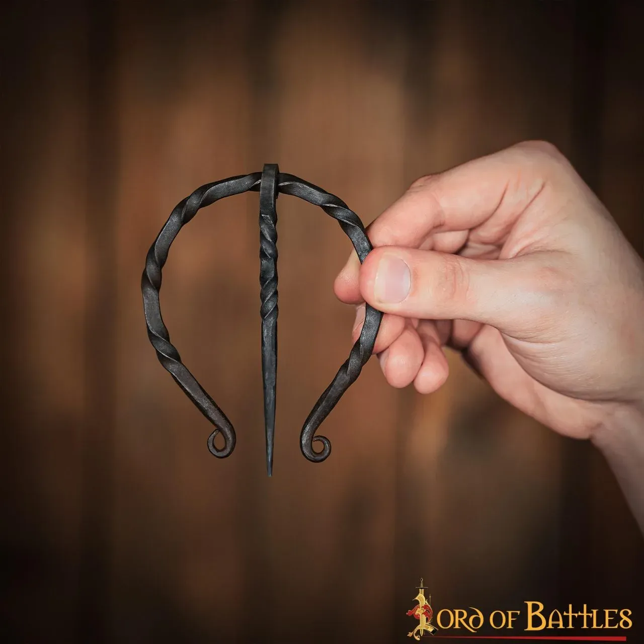 La Bottega di Merlino Spilla Fibula robusta ottone 7 cm