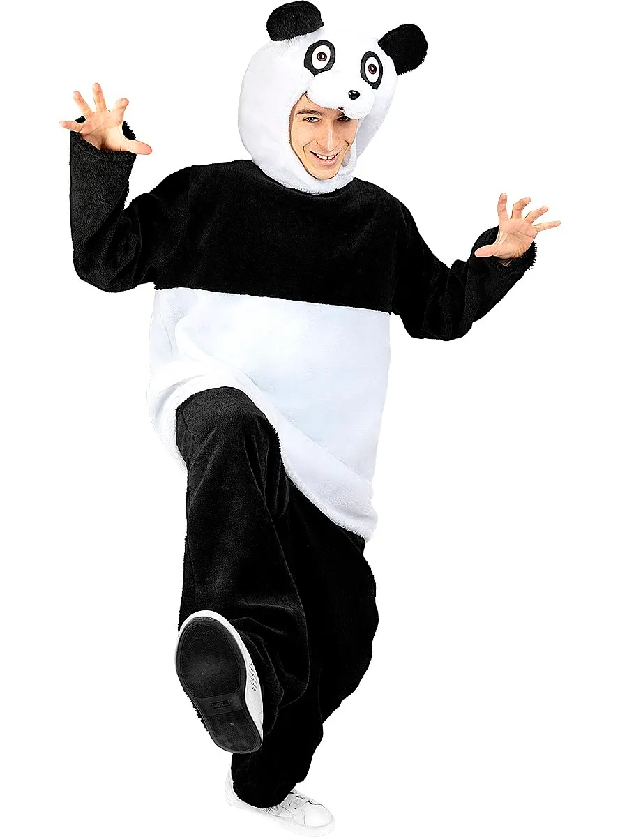 Funidelia Panda Costume Adulto L-XL Bianco Nero
