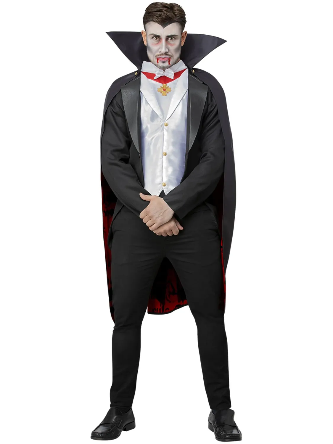 Smiffys Universal Monsters Dracula costume adulto L vampiro horror
