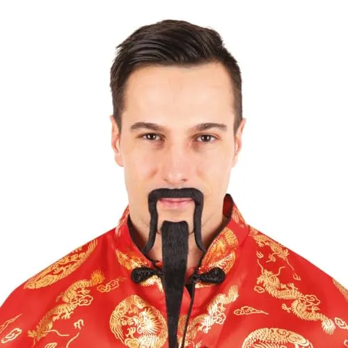 P'tit Clown Re22706 Barba e Baffi mandarino nero adesivo