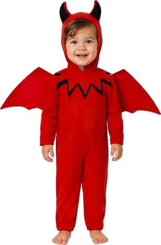 Guirca Diavoletto costume neonato rosso 18-24 mesi con ali