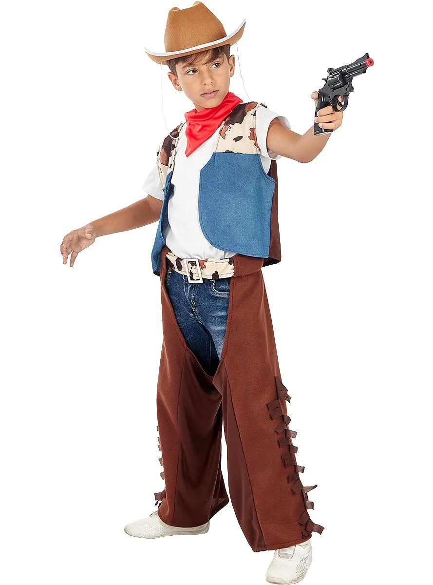 Funidelia Western cappello cowboy bambino marrone