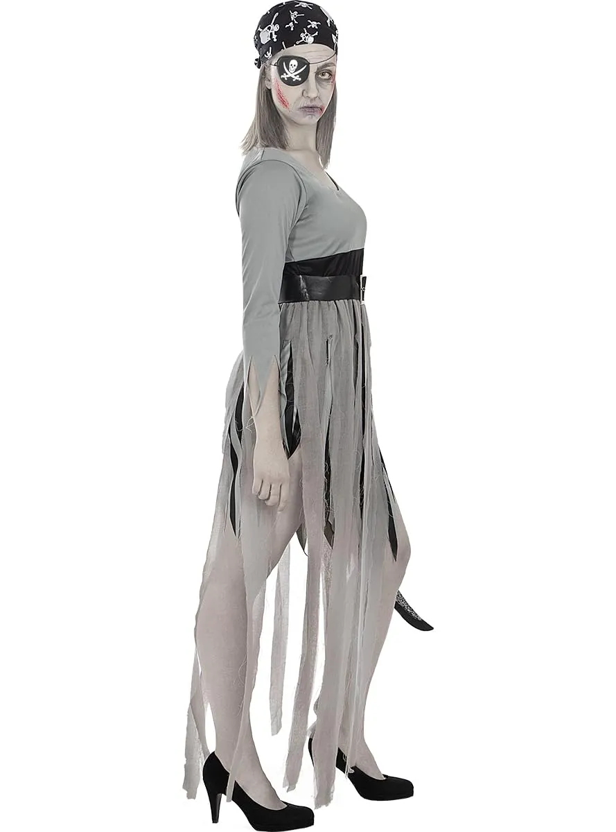 Funidelia Pirata Zombie costume donna nero taglia S