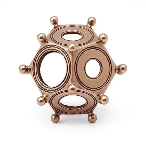 La Bottega di Merlino Dodecaedro Romano replica bronzo 6,5 cm