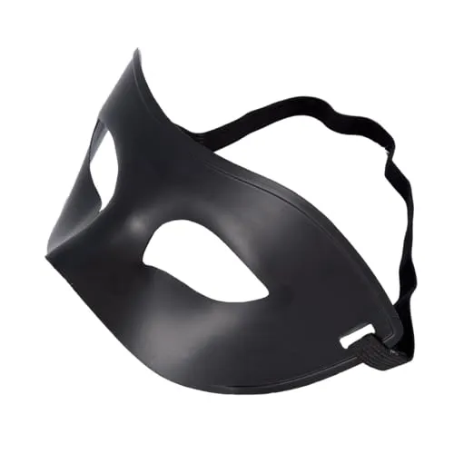 P'tit Clown 23385 maschera viso rotto oro adulto