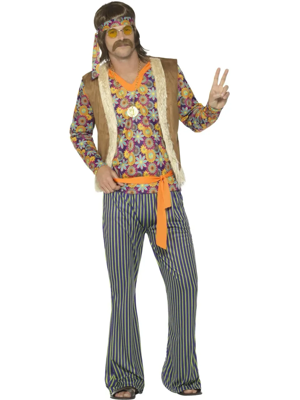 Smiffys 60s Singer costume uomo multicolore 5 pezzi