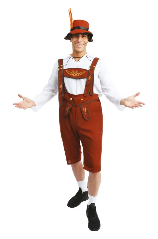 P'tit Clown Costume Oktoberfest Uomo Bavarese L-XL