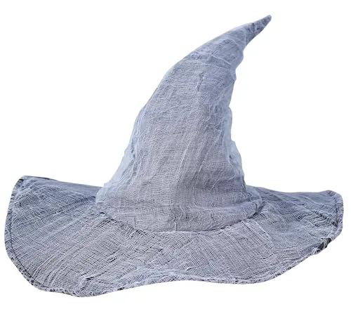 Guirca Cappello Mago Grigio Accessorio Carnevale Stregone