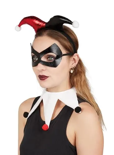 P'tit Clown Re22166 set Arlecchino maschera cerchietto adulto