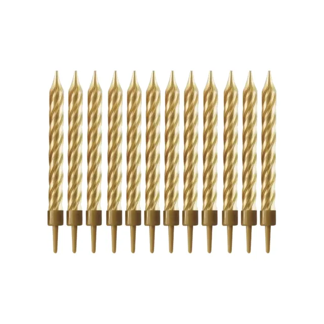 P'tit Clown Oro Candele Torta con Bobina 10 pz