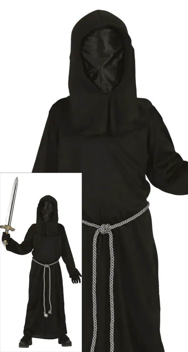 Fiestas Guirca Grim Reaper costume bambino 7-9 anni nero