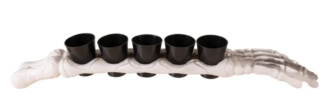 P'tit Clown Scheletro porta shot 5 bicchieri 48 cm