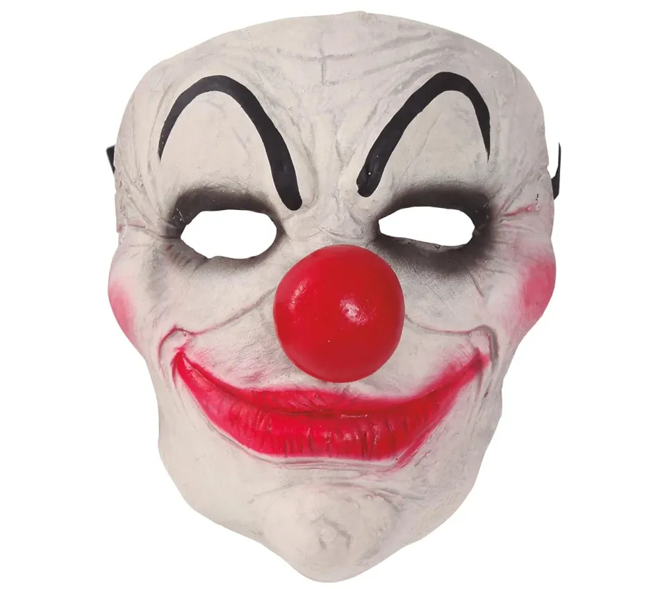 Fiestas Guirca Payaso mezza maschera clown lattice adulto
