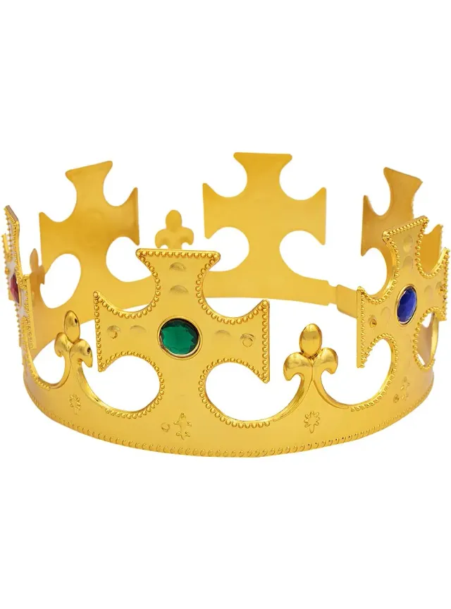 Funidelia Corona da Re uomo dorata medievale