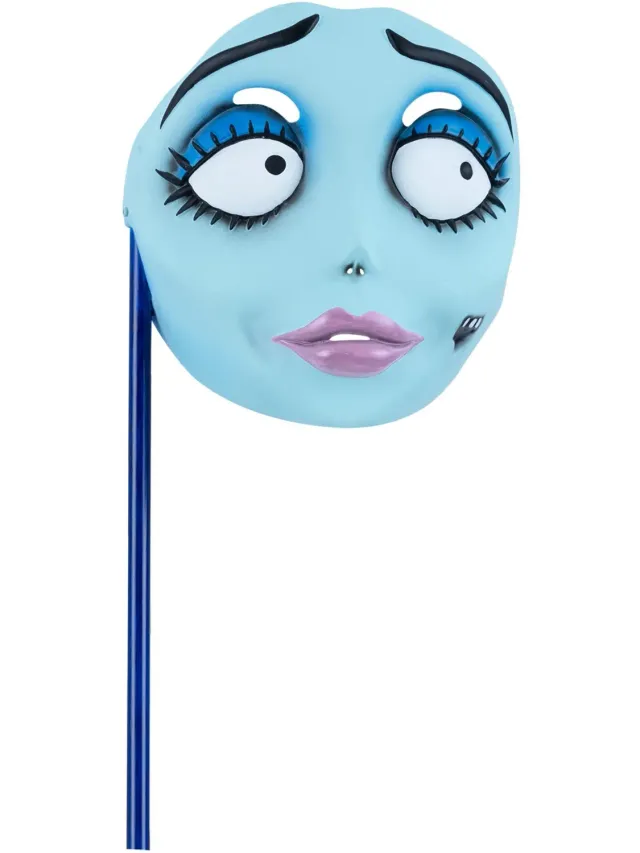 Smiffys Corpse Bride maschera Emily con bastone blu