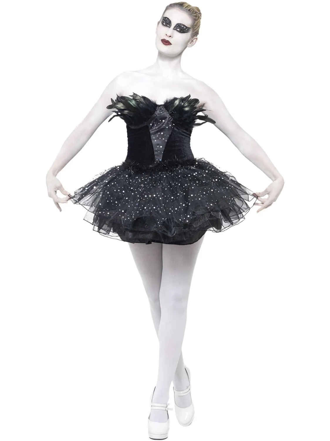 Smiffys Gothic Swan costume cigno nero donna con tutu