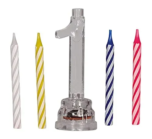 Fiestas Guirca n. 1 portacandele led 4 candele 13 cm compleanno