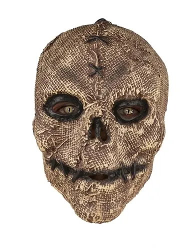 P'tit Clown re23158 maschera integrale teschio ricucito adulto