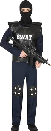 Fiestas Guirca SWAT Costume Poliziotto Uomo Taglia Unica